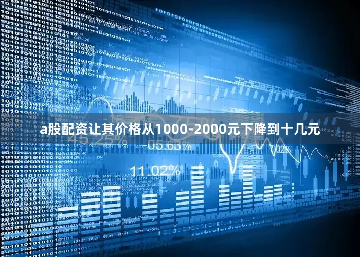 a股配资让其价格从1000-2000元下降到十几元