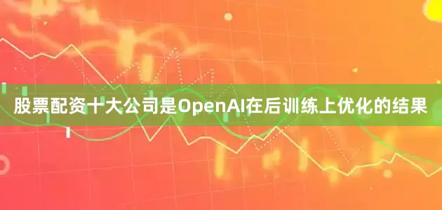 股票配资十大公司是OpenAI在后训练上优化的结果